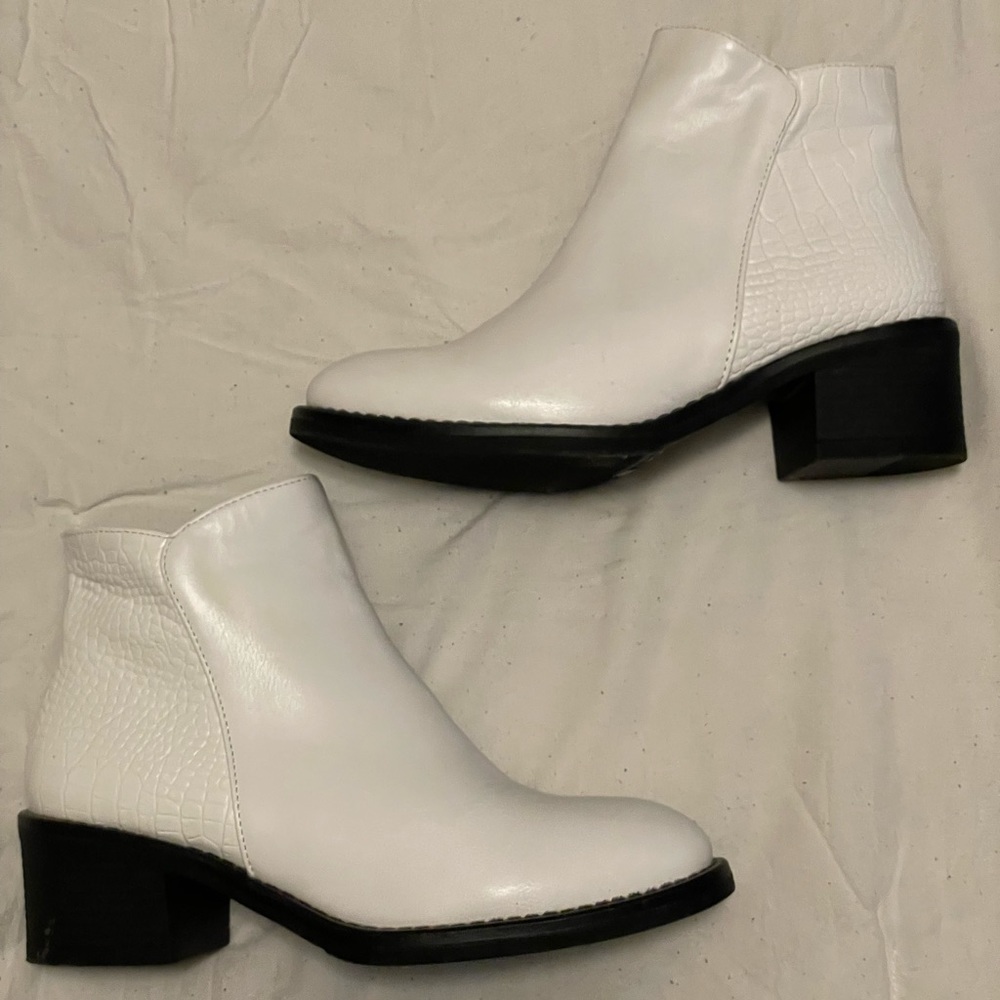 White Ankle Boots for Women